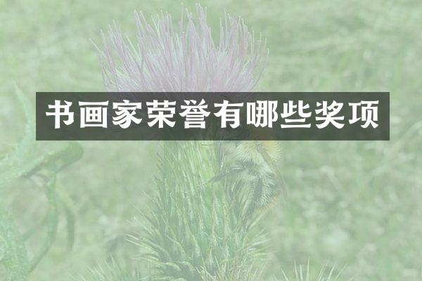 书画家荣誉有哪些奖项