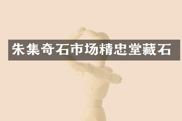 朱集奇石市场精忠堂藏石