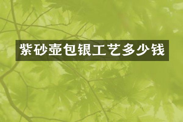 紫砂壶包银工艺多少钱