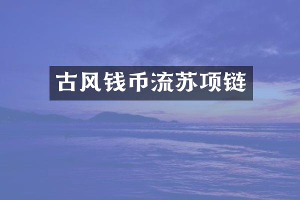 古风钱币流苏项链