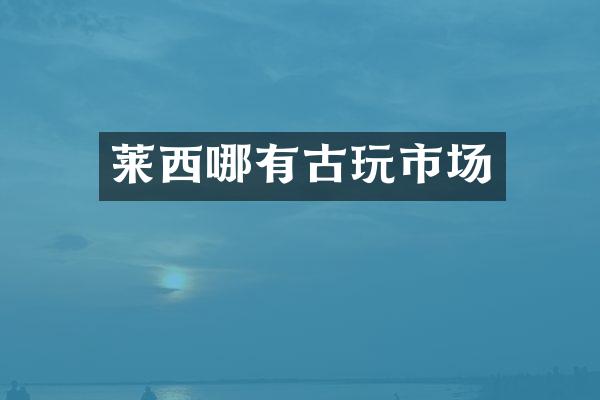 莱西哪有古玩市场