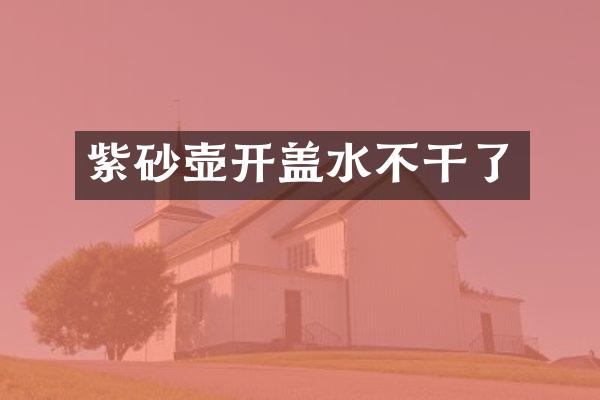 紫砂壶开盖水不干了