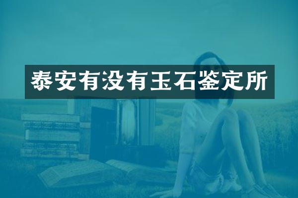 泰安有没有玉石鉴定所