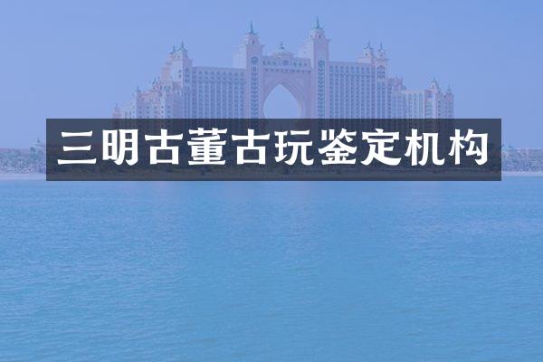 三明古董古玩鉴定机构