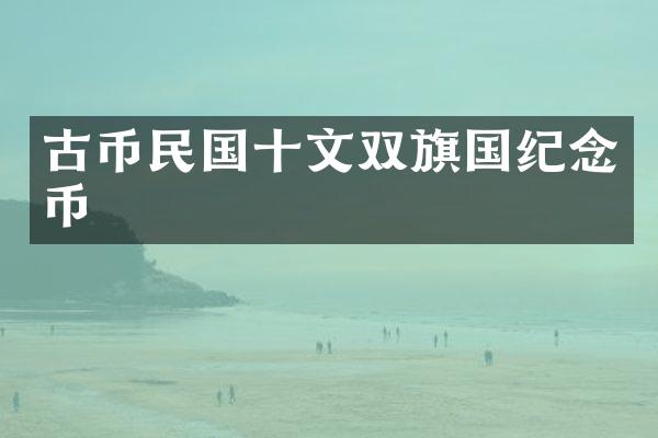 古币民国十文双旗国纪念币
