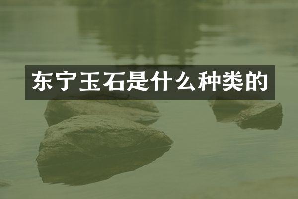 东宁玉石是什么种类的