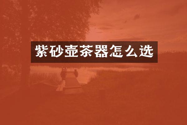 紫砂壶茶器怎么选