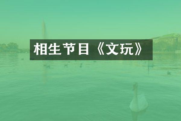 相生节目《文玩》