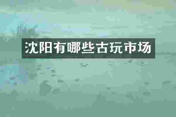 沈阳有哪些古玩市场