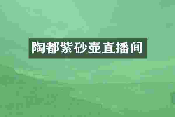 陶都紫砂壶直播间