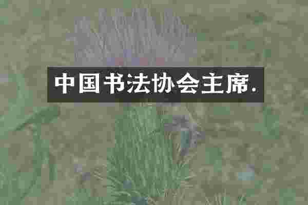 中国书法协会主席.
