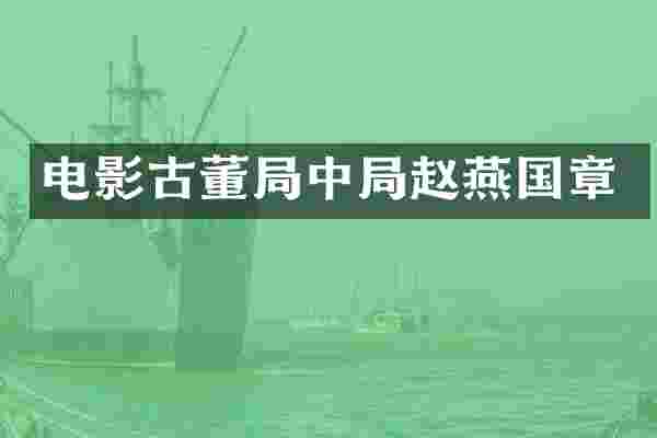 电影古董局中局赵燕国章