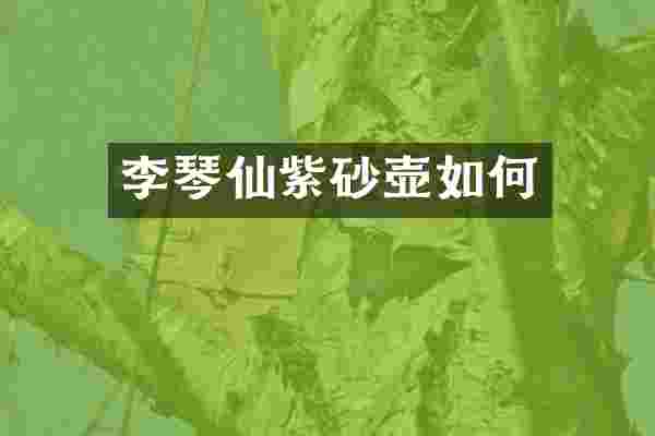 李琴仙紫砂壶如何