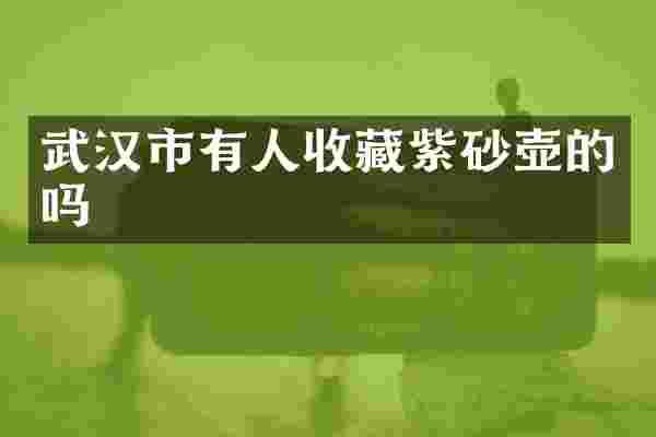 武汉市有人收藏紫砂壶的吗