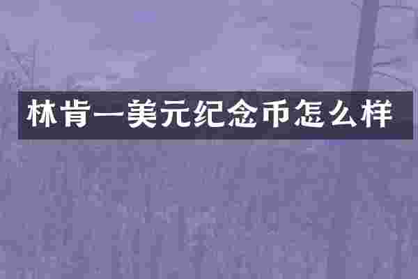 林肯一美元纪念币怎么样