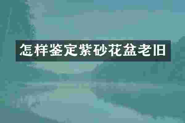 怎样鉴定紫砂花盆老旧