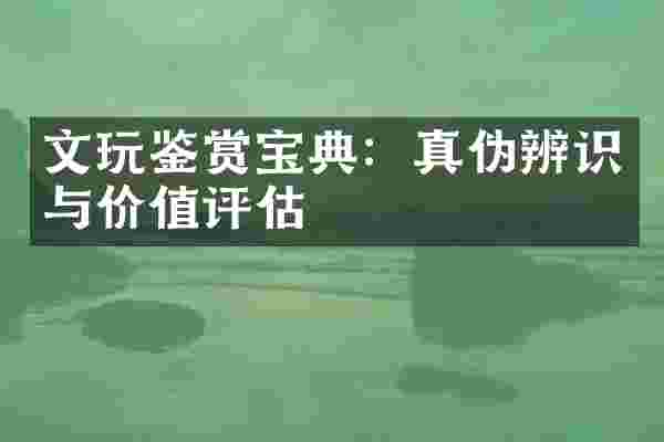 文玩鉴赏宝典：真伪辨识与价值评估