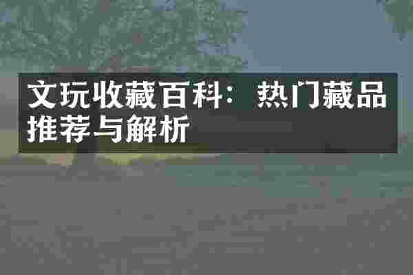 文玩收藏百科：热门藏品推荐与解析