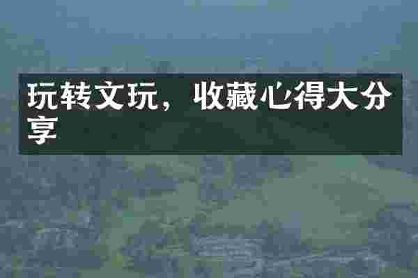 玩转文玩，收藏心得大分享