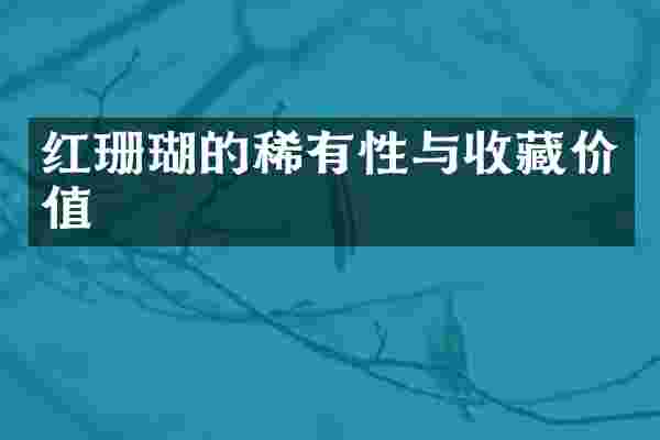 红珊瑚的稀有性与收藏价值