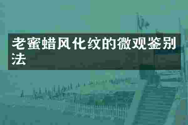 老蜜蜡风化纹的微观鉴别法