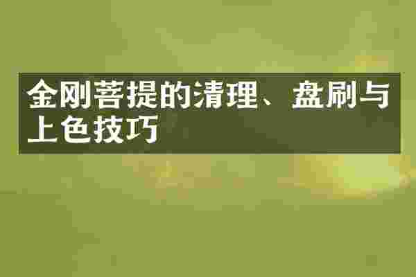 金刚菩提的清理、盘刷与上色技巧
