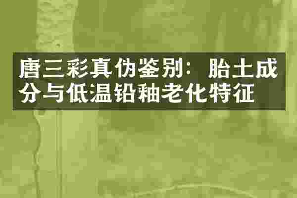 唐三彩真伪鉴别：胎土成分与低温铅釉老化特征