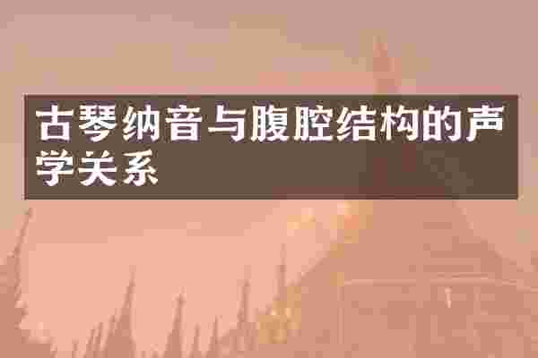古琴纳音与腹腔结构的声学关系