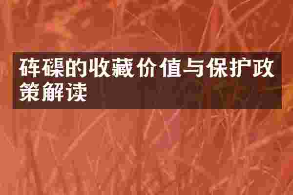 砗磲的收藏价值与保护政策解读