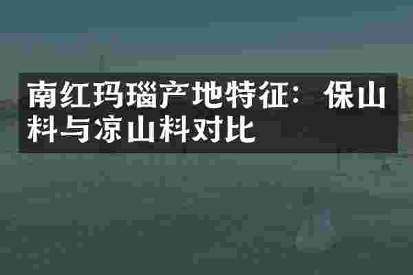 南红玛瑙产地特征：保山料与凉山料对比