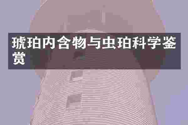 琥珀内含物与虫珀科学鉴赏
