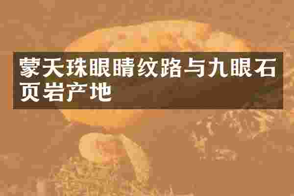 蒙天珠眼睛纹路与九眼石页岩产地