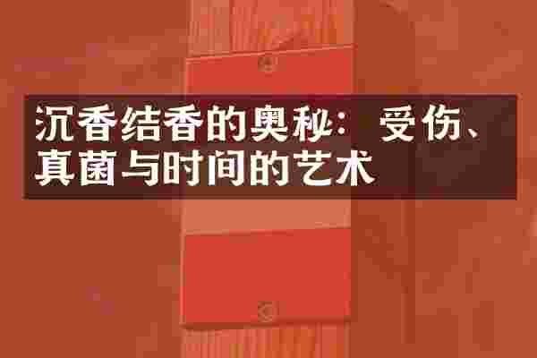 沉香结香的奥秘：受伤、真菌与时间的艺术