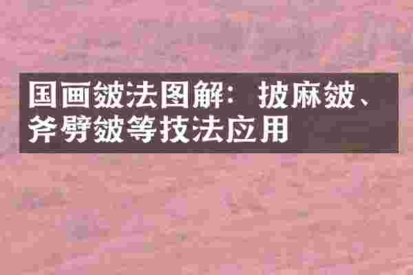 国画皴法图解：披麻皴、斧劈皴等技法应用