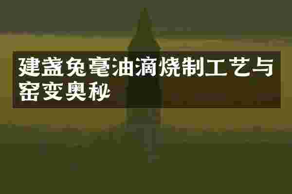 建盏兔毫油滴烧制工艺与窑变奥秘